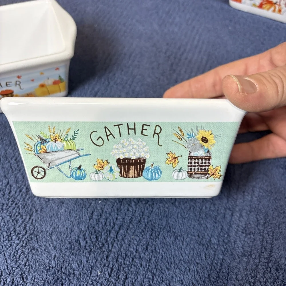 Royal Norfolk Harvest Mini Bread Loaf Pans Holidays Fall Gathering Set Of 4